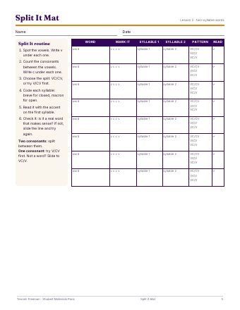 Preview: Split It mat